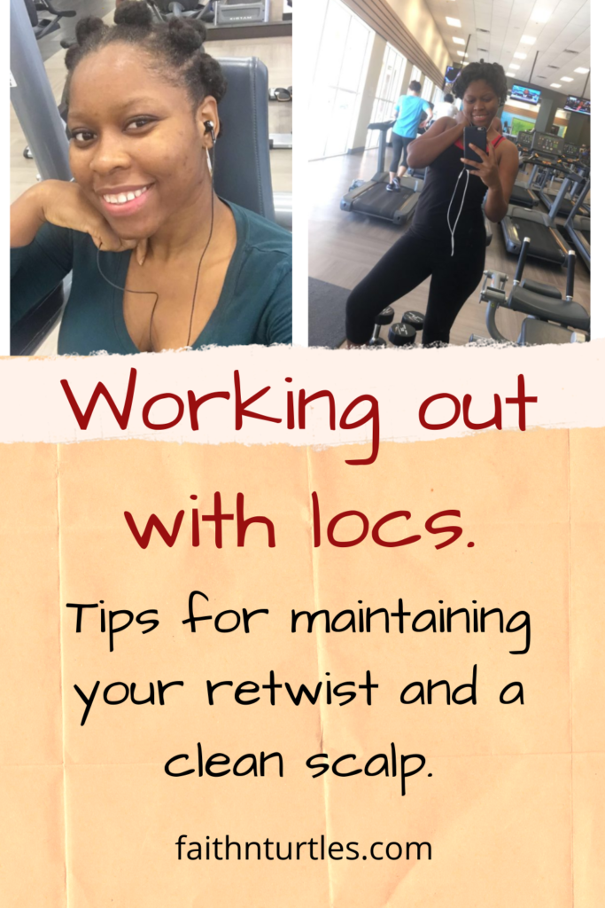 working out with locs