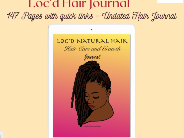 Digital Loc'd Natural Hair Journal | Hair Care and Growth Planner
